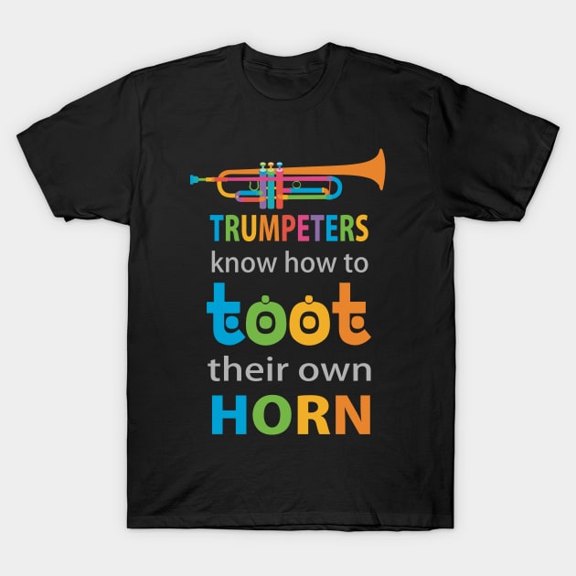 Trumpet T-Shirt T-Shirt by evisionarts